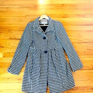 Black and white houndstooth jacket